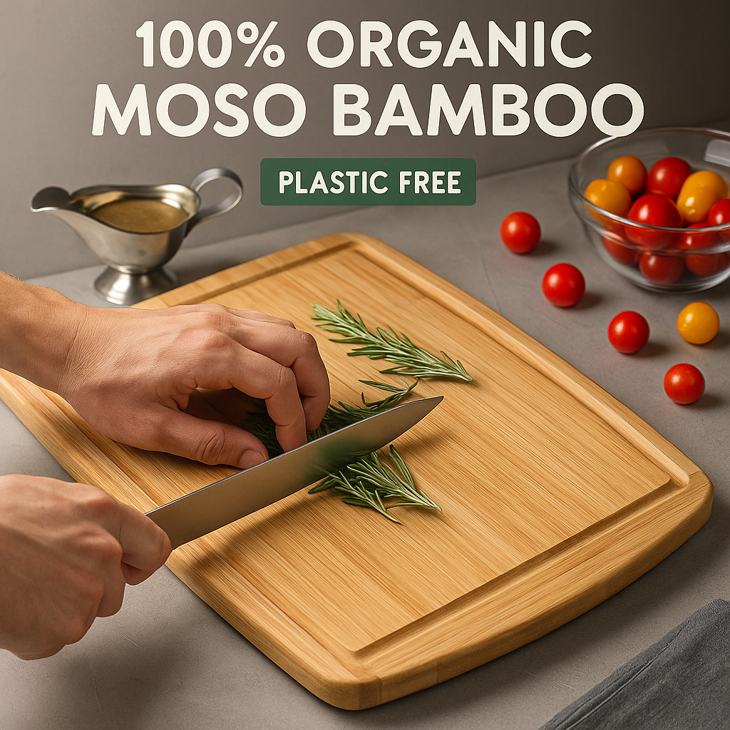 Premium Bamboo Cutting Board – Durable, Eco-Friendly & Elegant Kitchen Essential